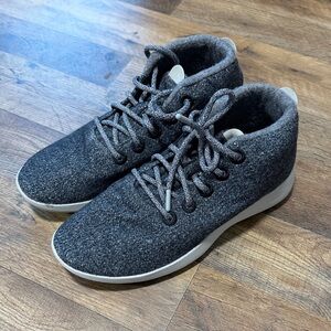 Allbirds Charcoal Wool High-Top Sneakers